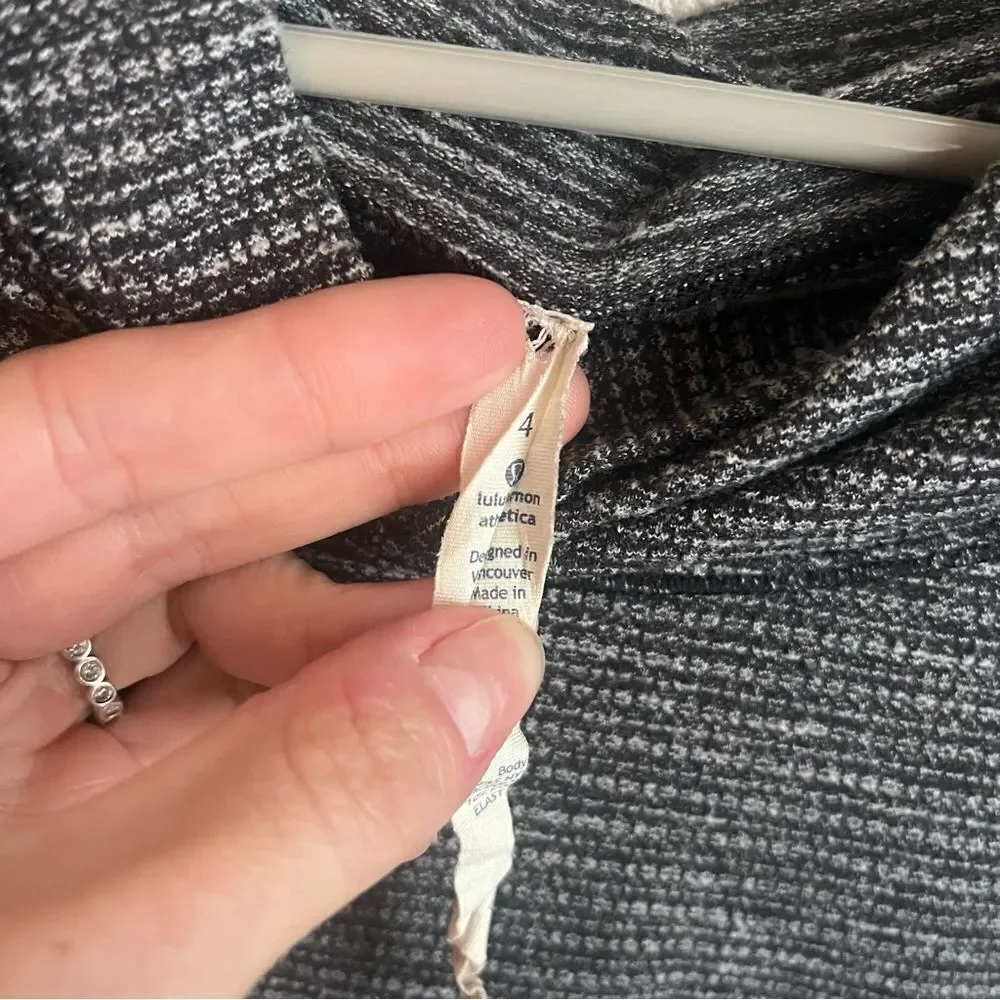 Lululemon Pique Marled Gray Pullover